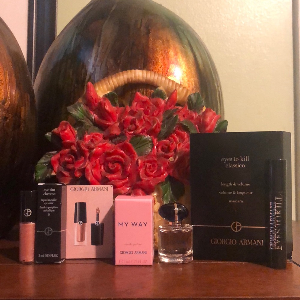 Giorgio Armani (1)My Way EDP 7ml,(2)Eye Tint 3ml,(3)Eyes To Kill Mascara 2ml